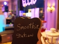 Smoothie station sign