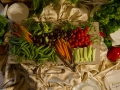 Fresh vegetable display
