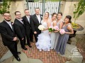 Courtyard Wedding Party Photo