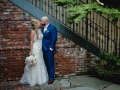 Bride & Groom at the Courtyard Staircase