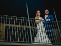Bride and Groom on the Balcony