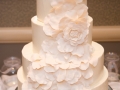 White cake with Floral Pattern